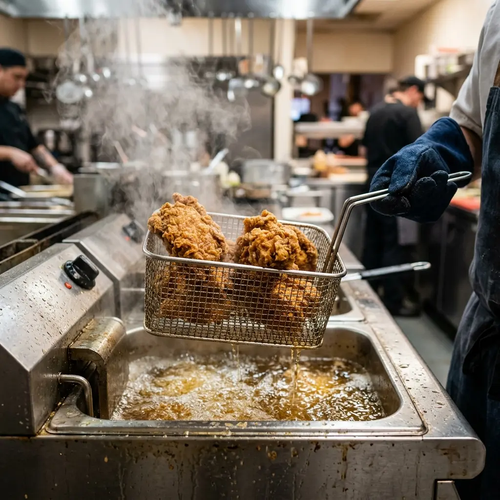 Tips Menggunakan Deep Fryer Agar Ayam Geprek Matang Merata & Juicy