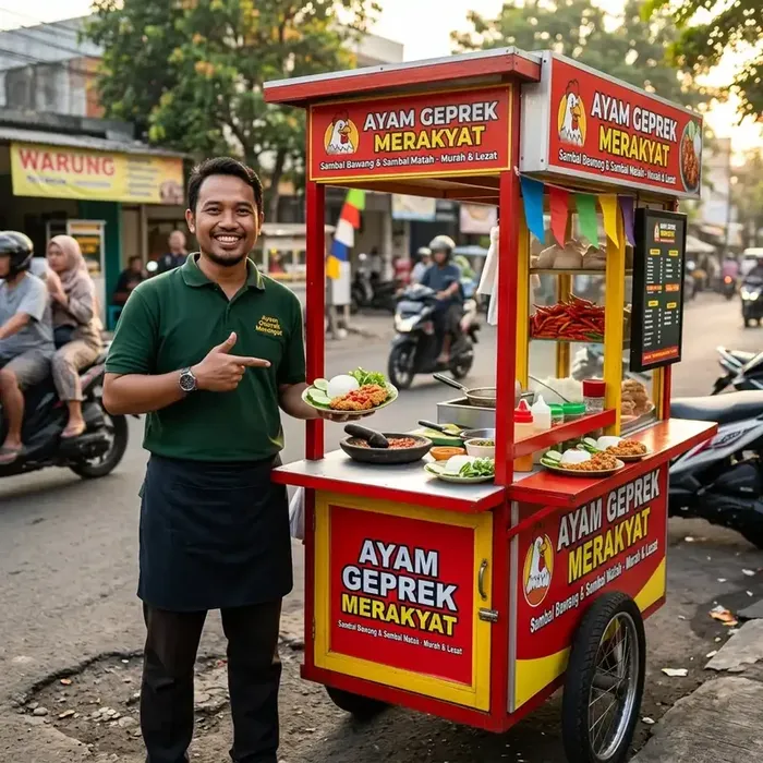 Franchise Ayam Geprek 2 Jutaan Tanpa Royalty Fee