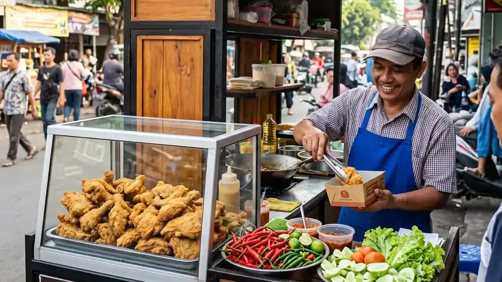 Franchise Ayam Geprek Gerobak Modal 2 Jutaan