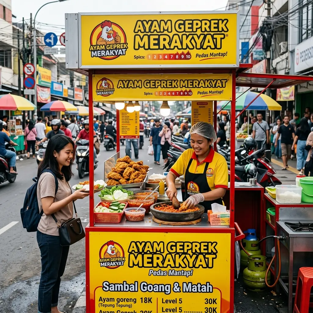 7 Rekomendasi Franchise Ayam Geprek Murah 2026 di Bawah 10 Juta