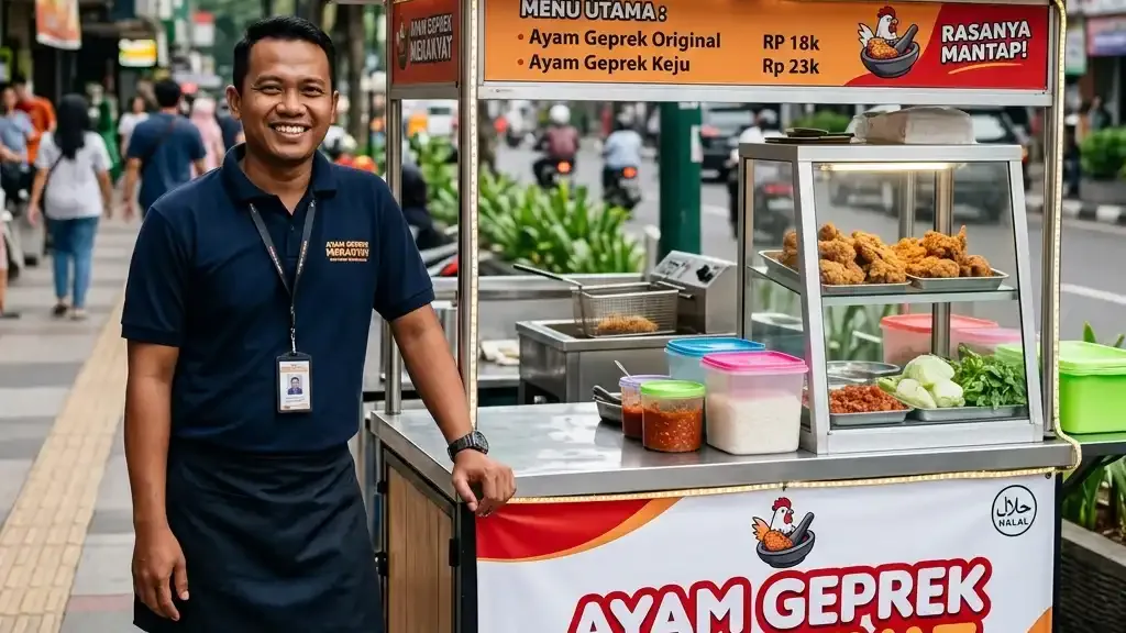Rincian Biaya Franchise Ayam Geprek Merakyat